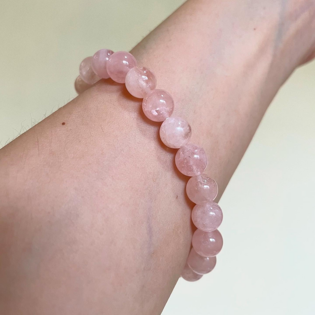 Morganite Crystal Bracelet - Premium