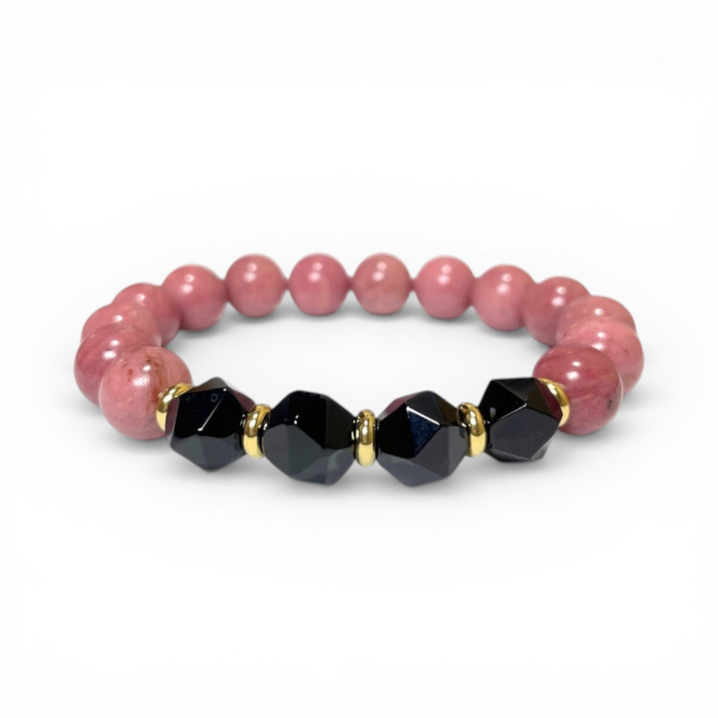 Blush Noir Contrast Crystal Bracelet