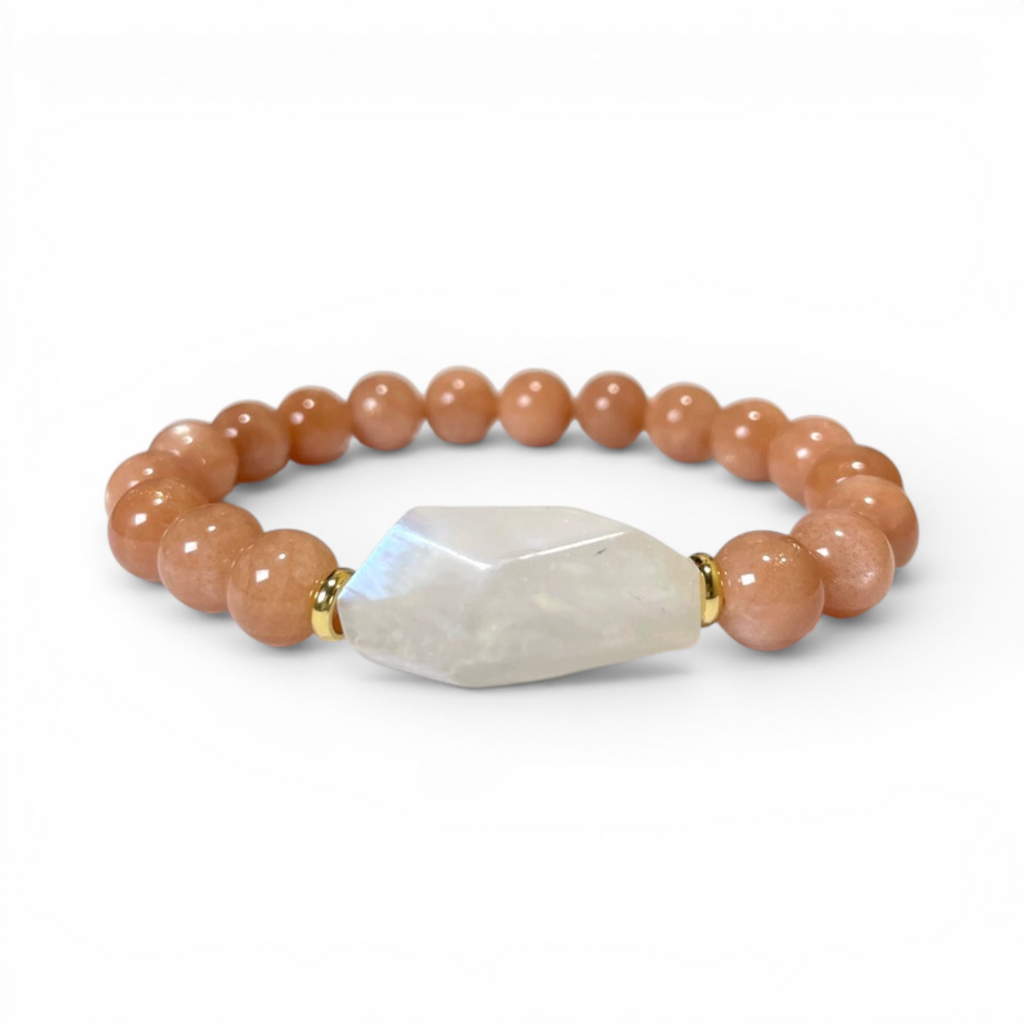 Solar Glow Accent Crystal Bracelet
