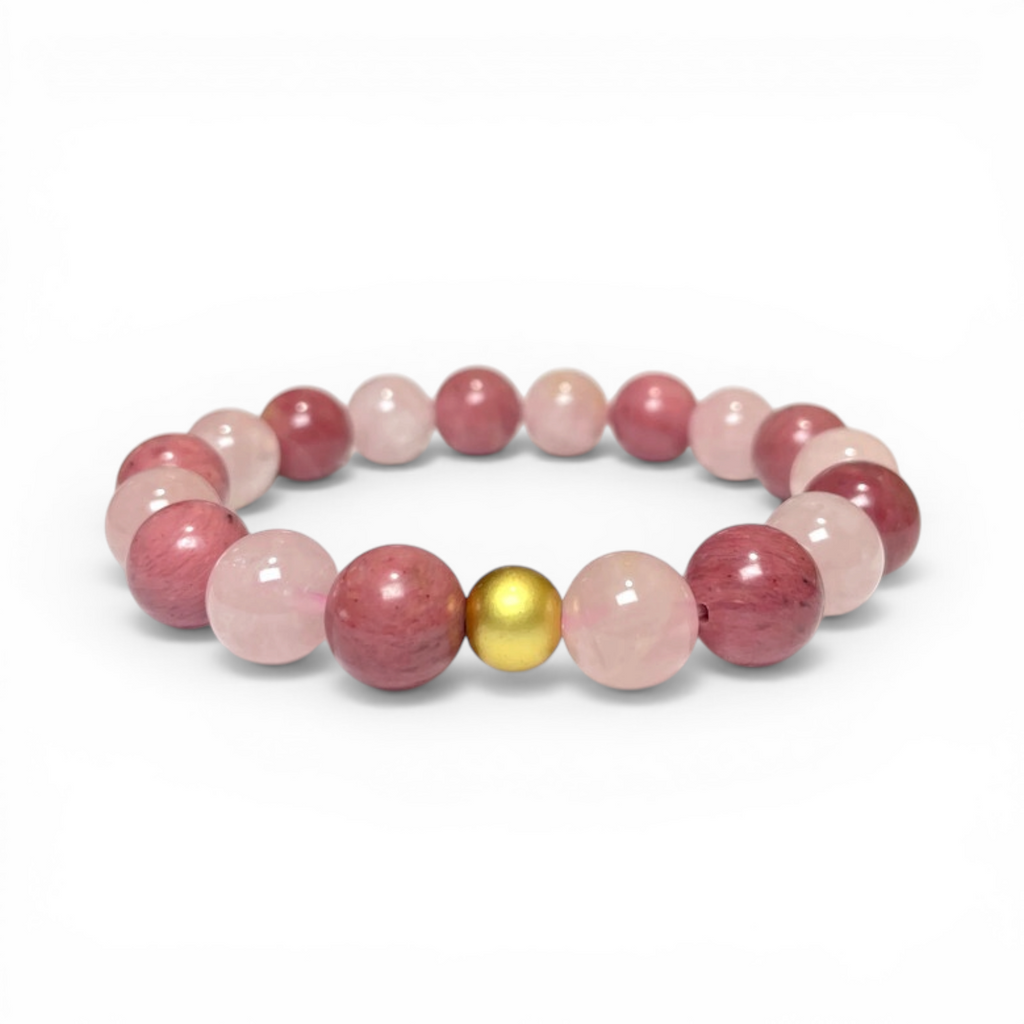 Blush Harmony Weave Crystal Bracelet