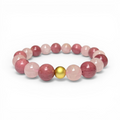 Blush Harmony Weave Crystal Bracelet