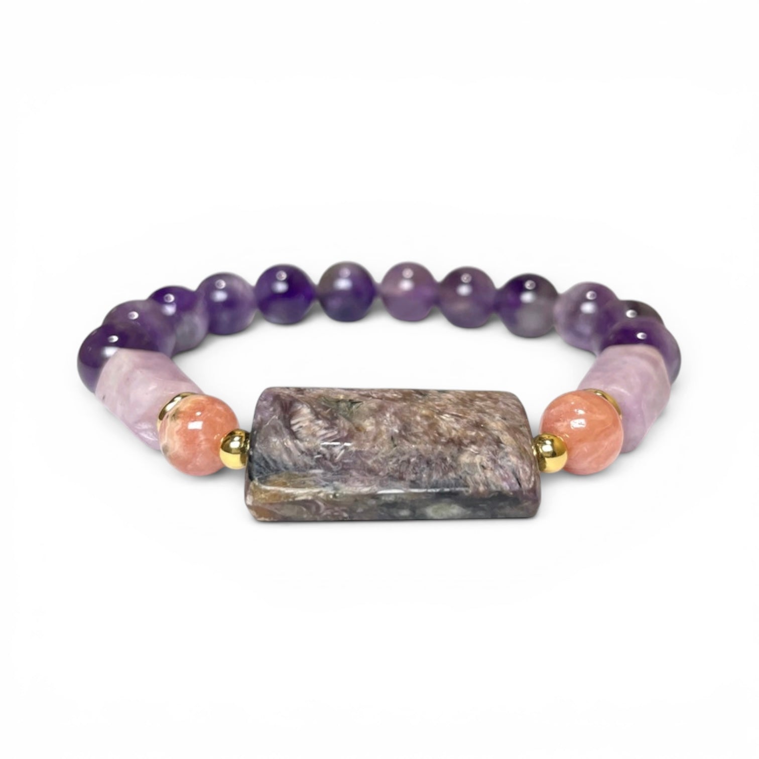 Violet Muse Composition Crystal Bracelet