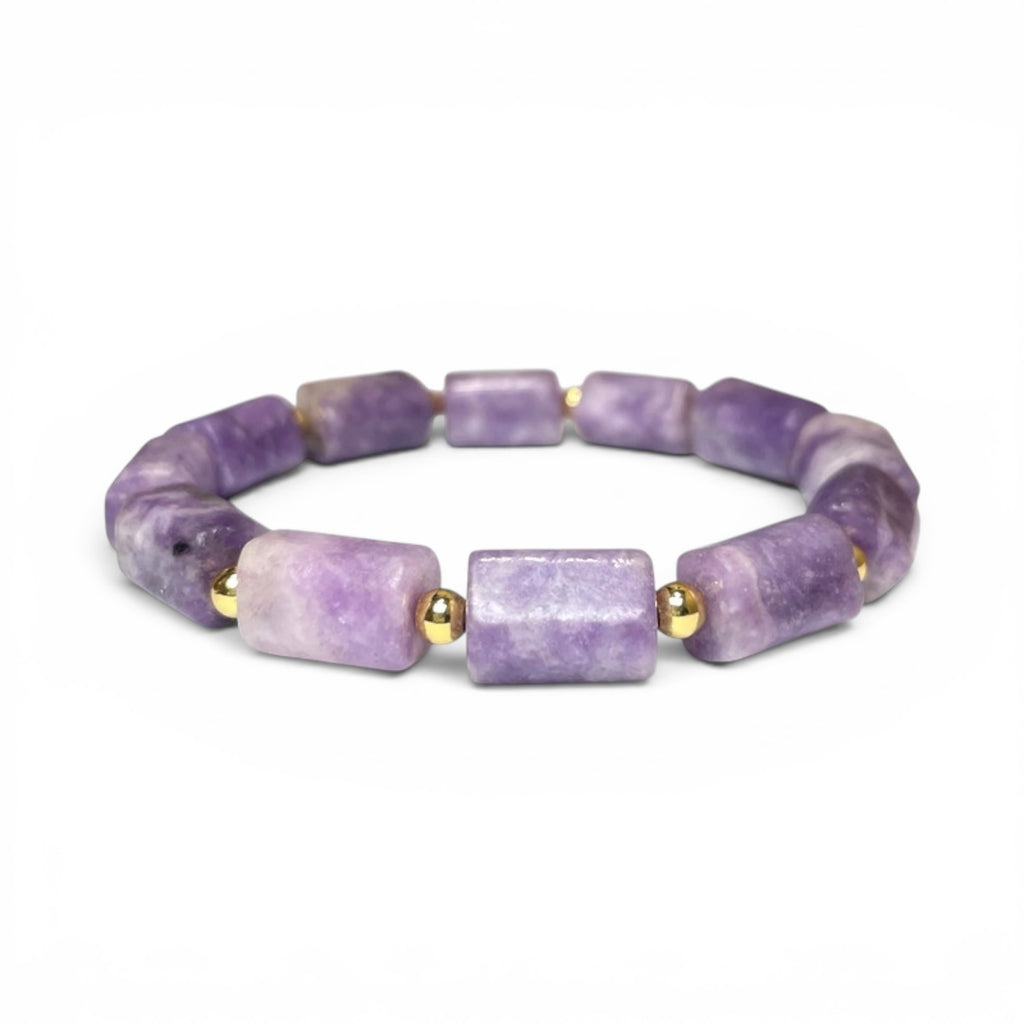 Lepidolite Rhythm Line Crystal Bracelet