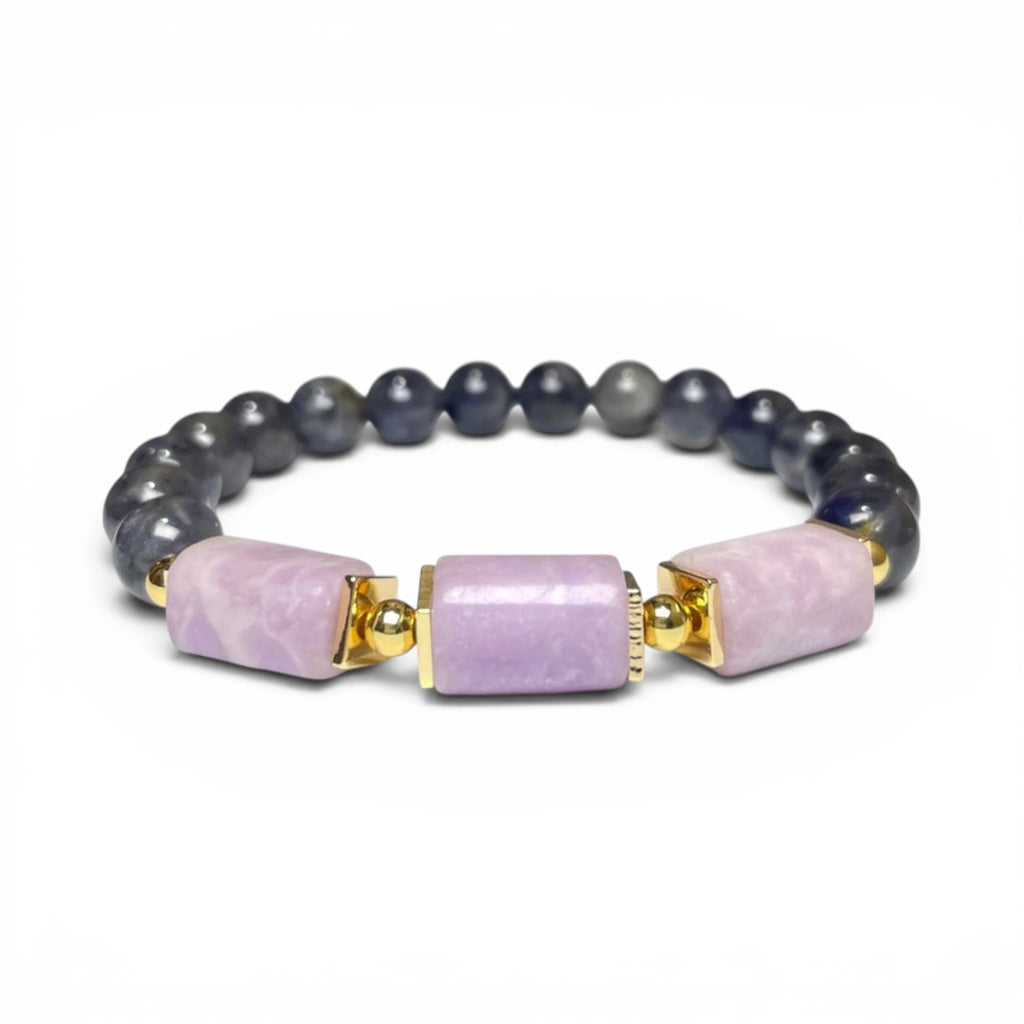 Indigo Structure Flow Crystal Bracelet