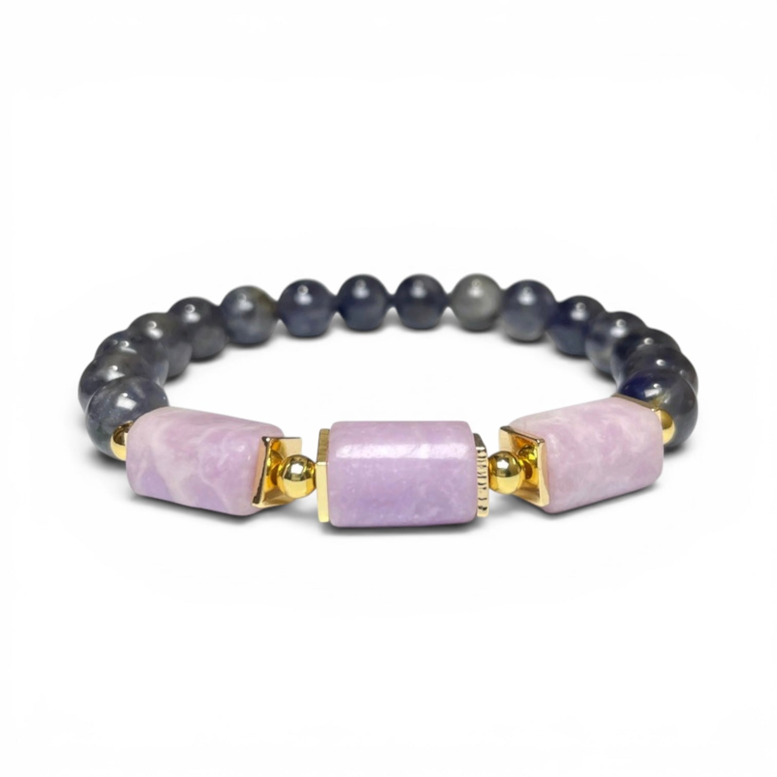 Indigo Structure Flow Crystal Bracelet