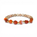 Solar Ember Flow Crystal Bracelet