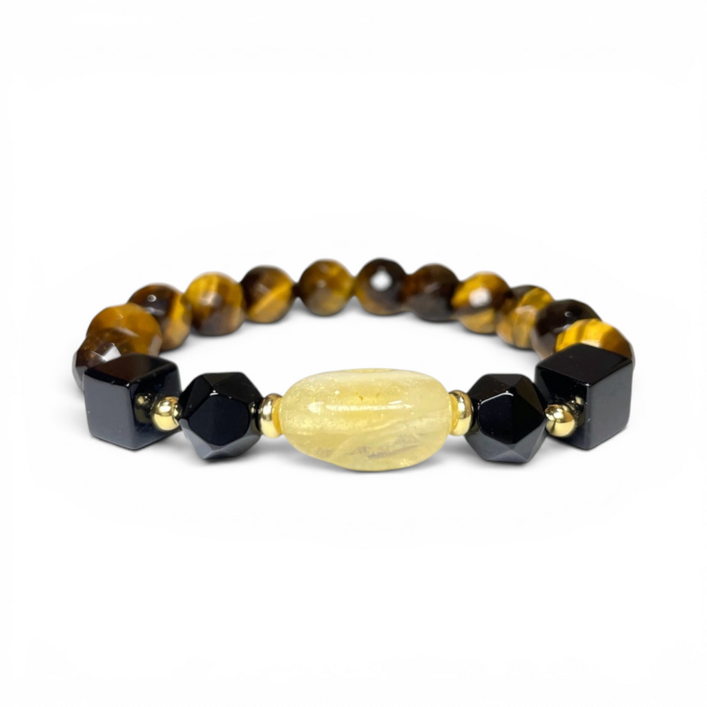 Midnight Ember Structure Crystal Bracelet