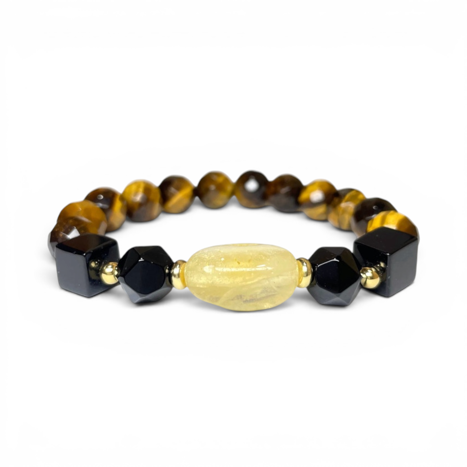 Midnight Ember Structure Crystal Bracelet