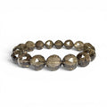 Faceted Smoky Quartz Crystal Bracelet - Premium