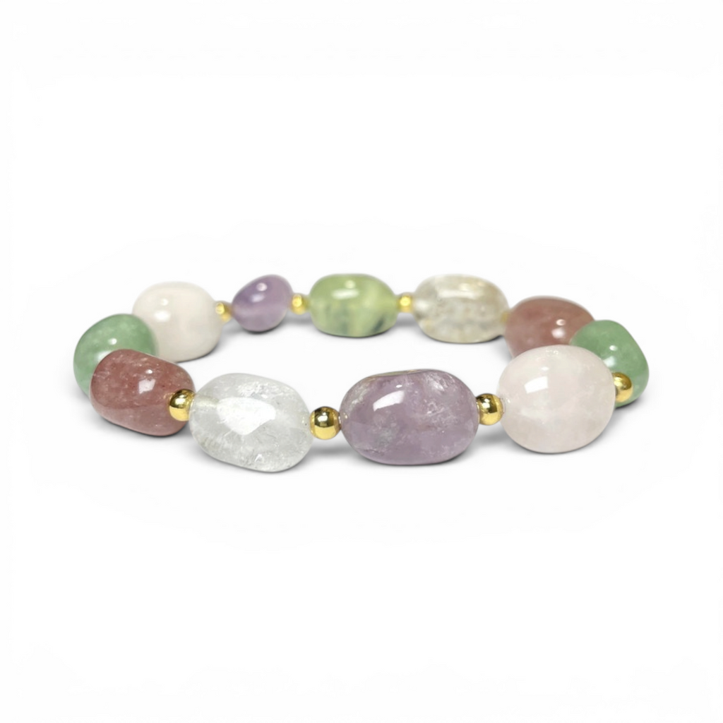 Tumbled Harmony Spectrum Crystal Bracelet