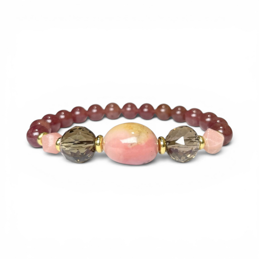 Blush Smoke Flow Crystal Bracelet