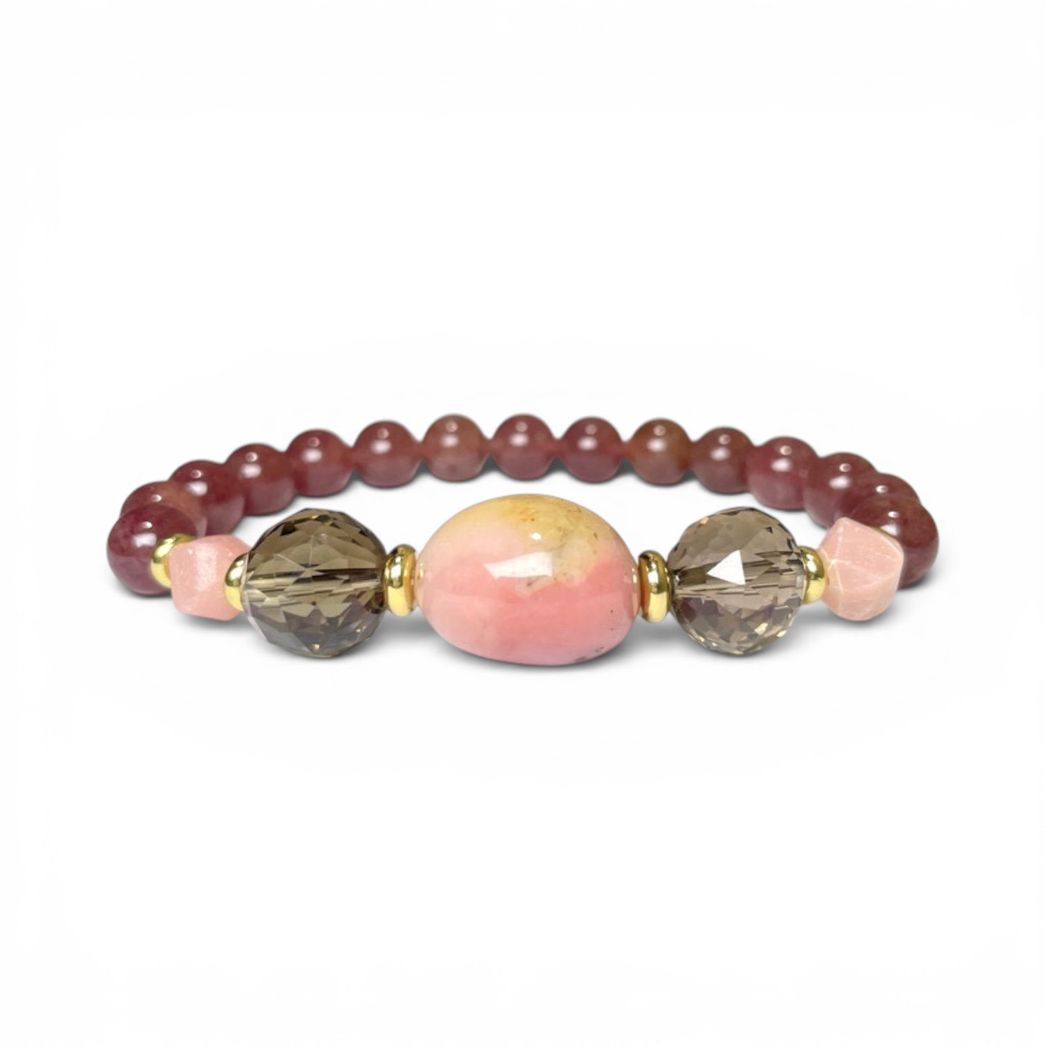 Blush Smoke Flow Crystal Bracelet