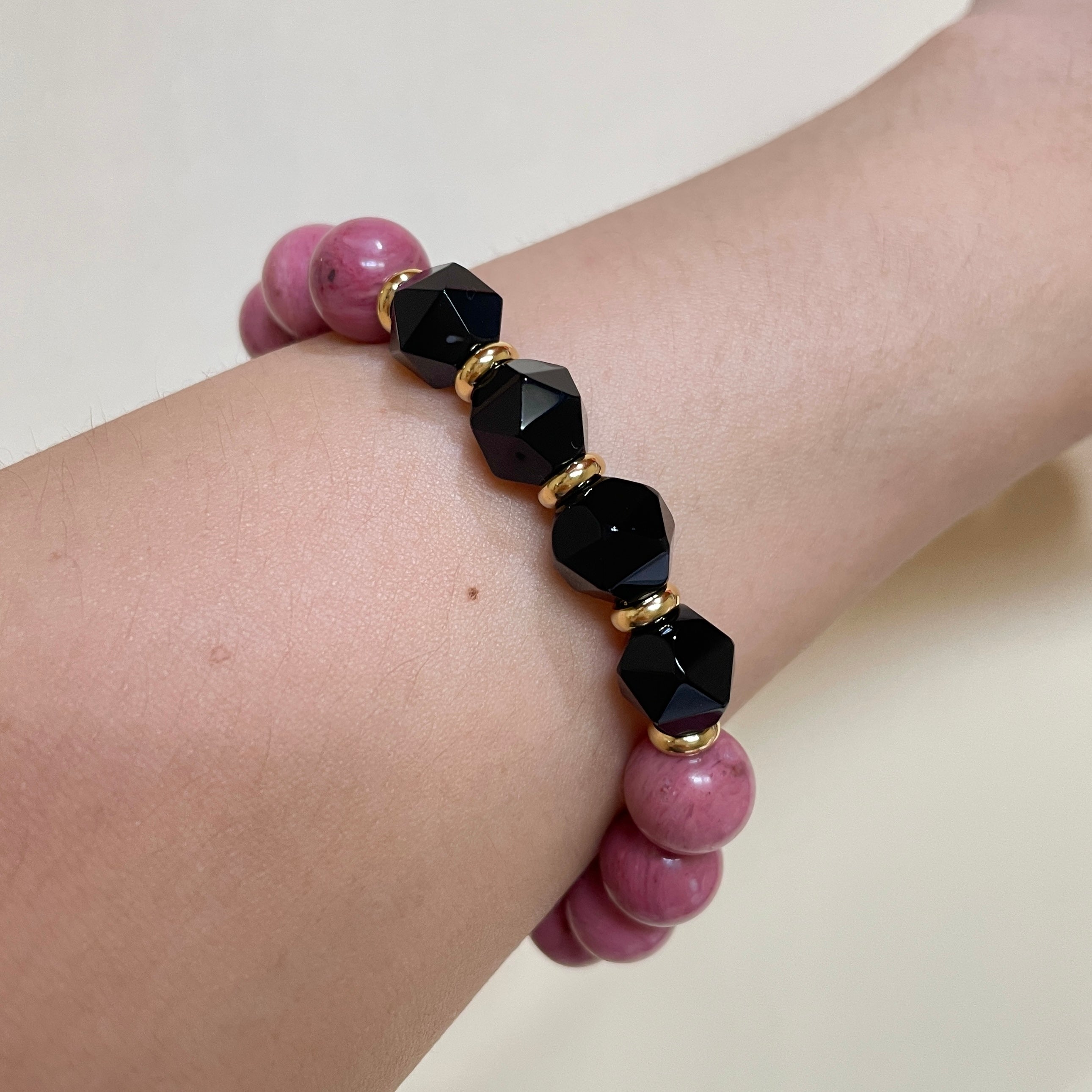 Blush Noir Contrast Crystal Bracelet
