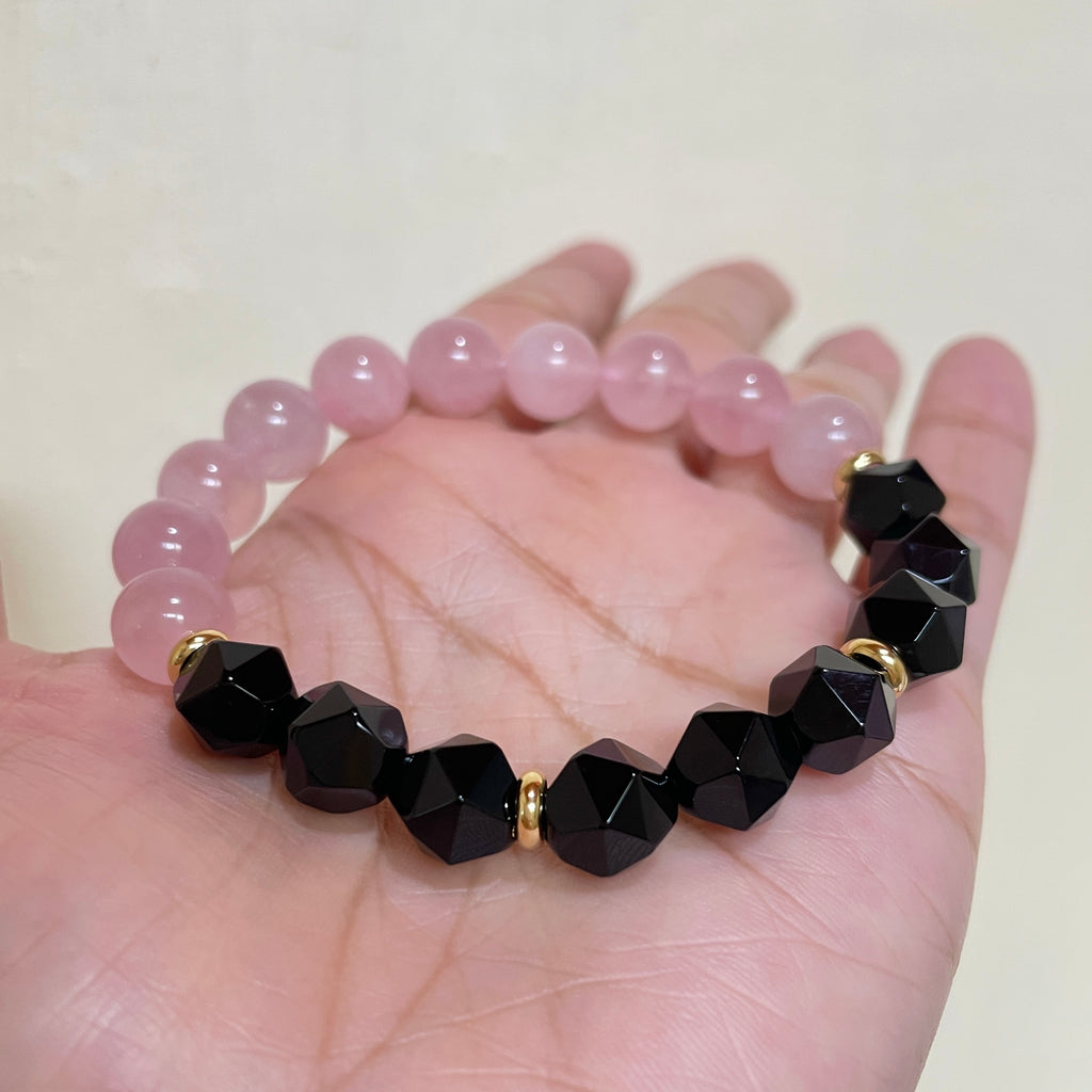 Blush Noir Rhythm Crystal Bracelet