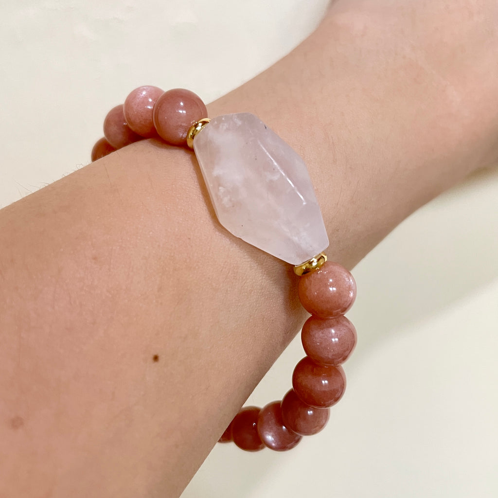 Solar Glow Accent Crystal Bracelet