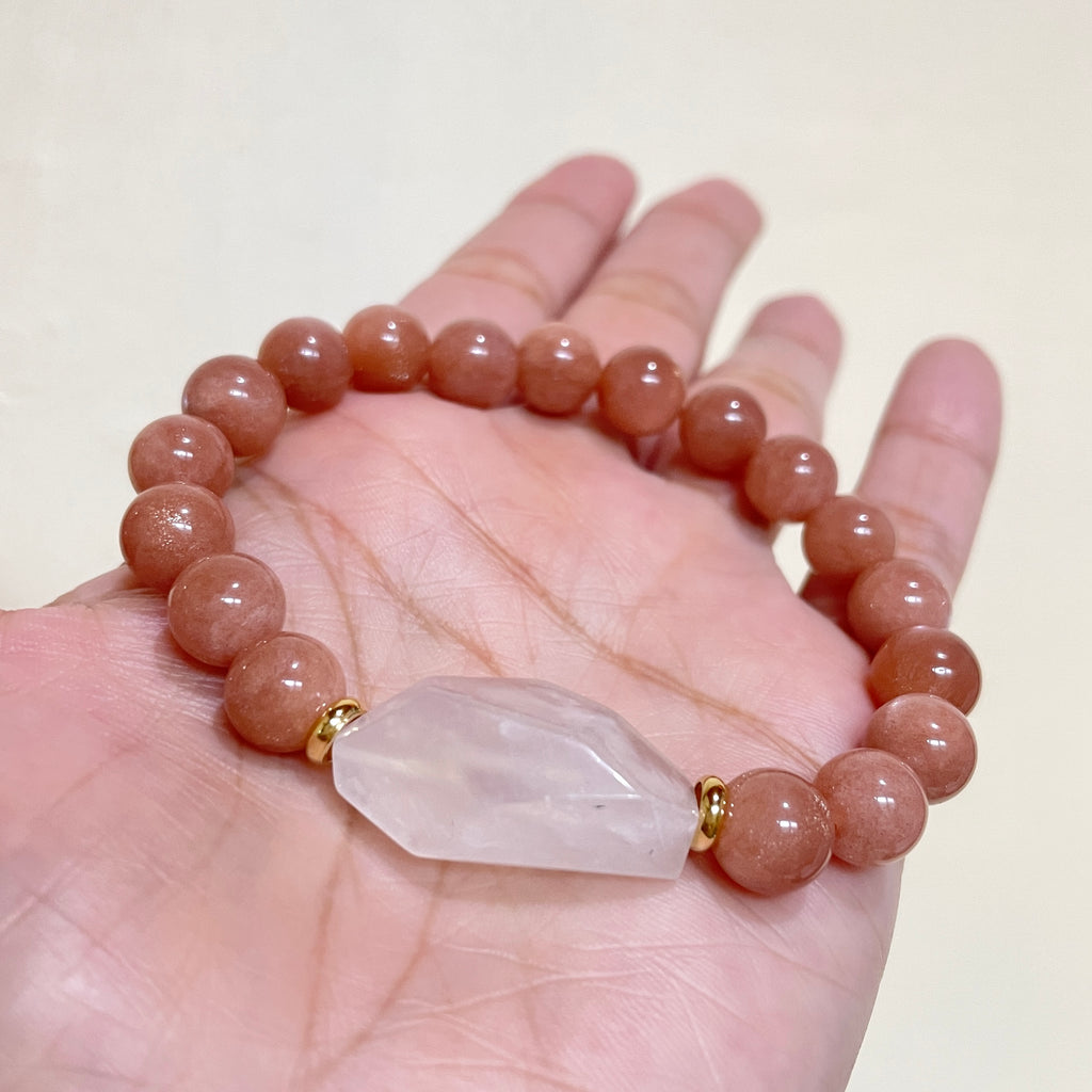Solar Glow Accent Crystal Bracelet