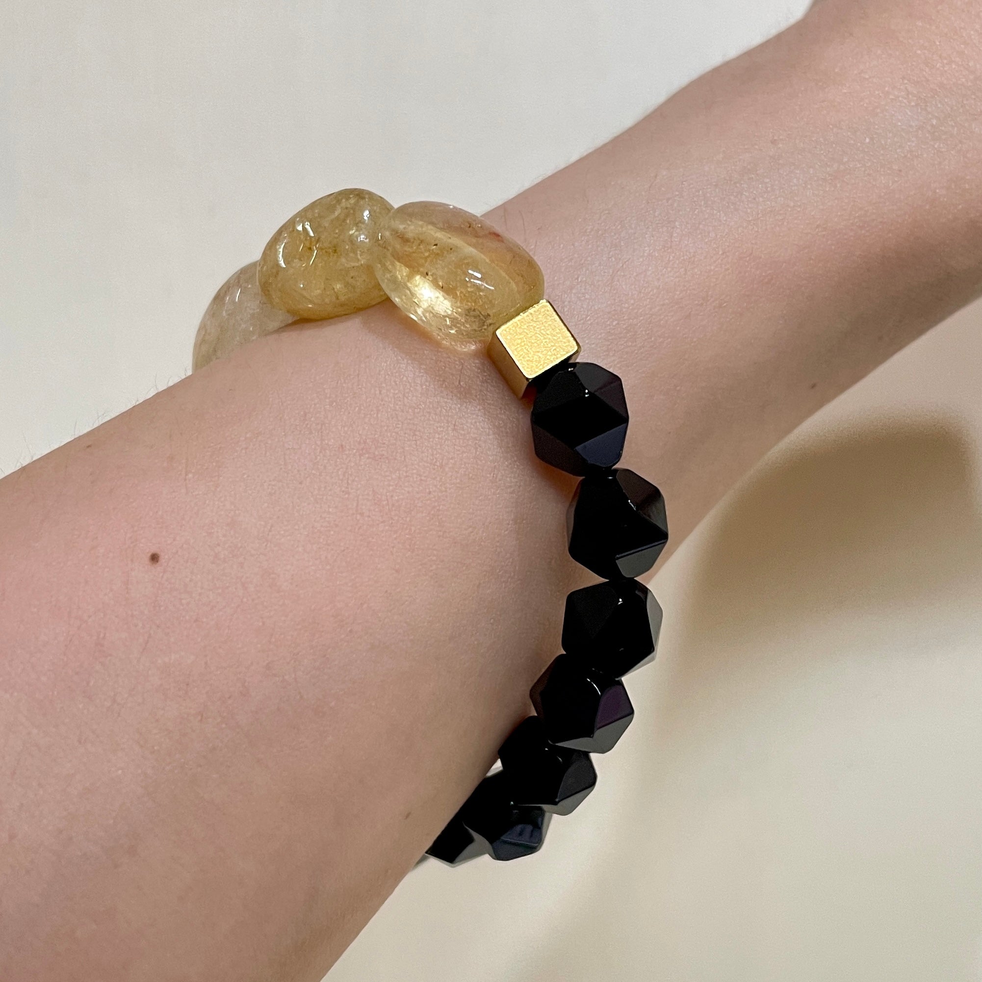 Midnight Solar Accent Crystal Bracelet