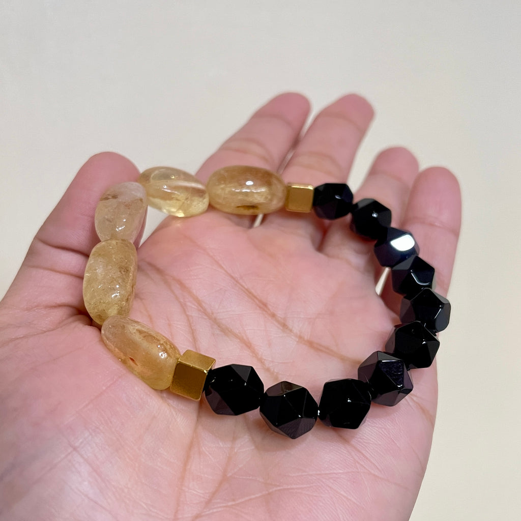 Midnight Solar Accent Crystal Bracelet