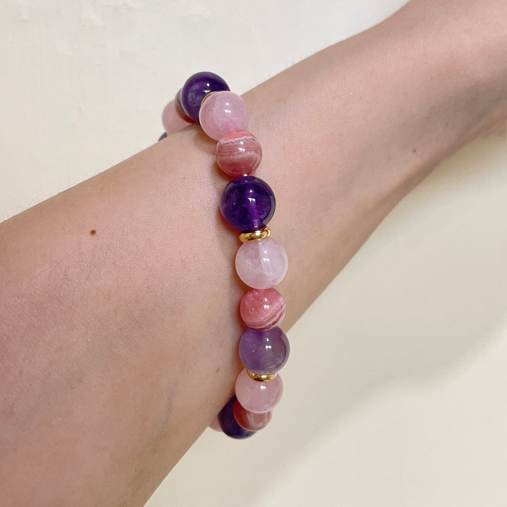Pastel Trio Rhythm Crystal Bracelet