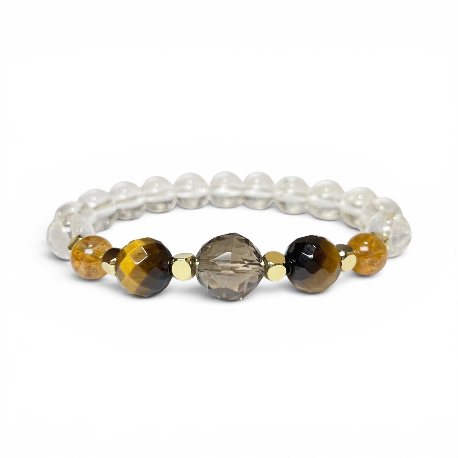 Golden Smoke Spectrum Crystal Bracelet