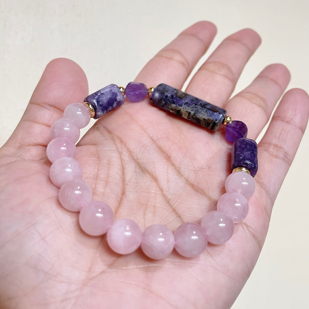 Blush Violet Atelier Crystal Bracelet