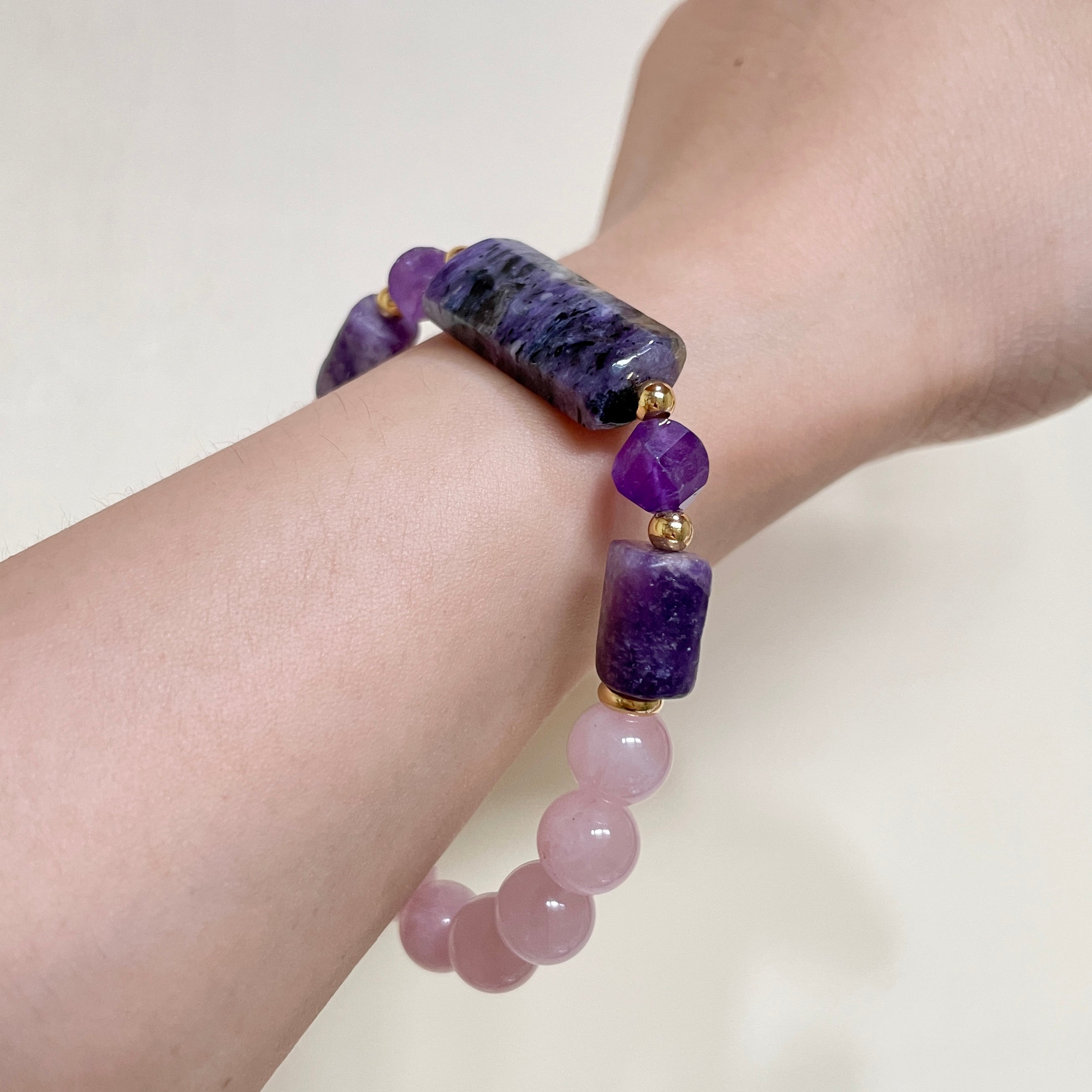 Blush Violet Atelier Crystal Bracelet