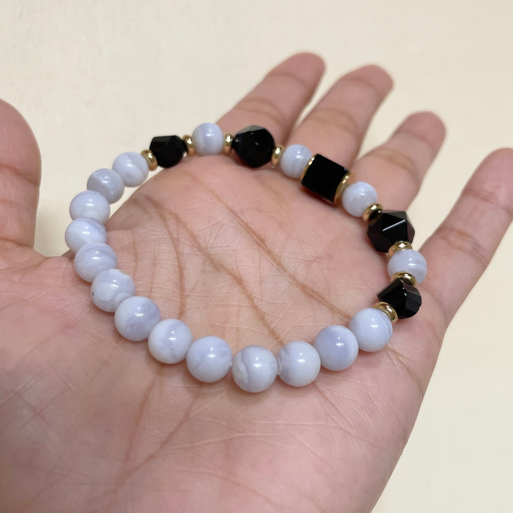 Azure Noir Sequence Crystal Bracelet