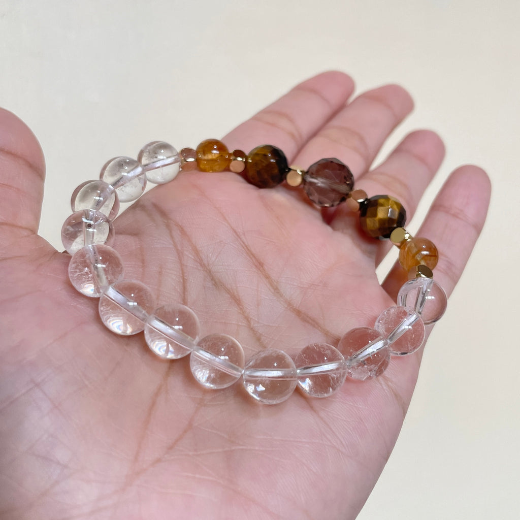 Golden Smoke Spectrum Crystal Bracelet