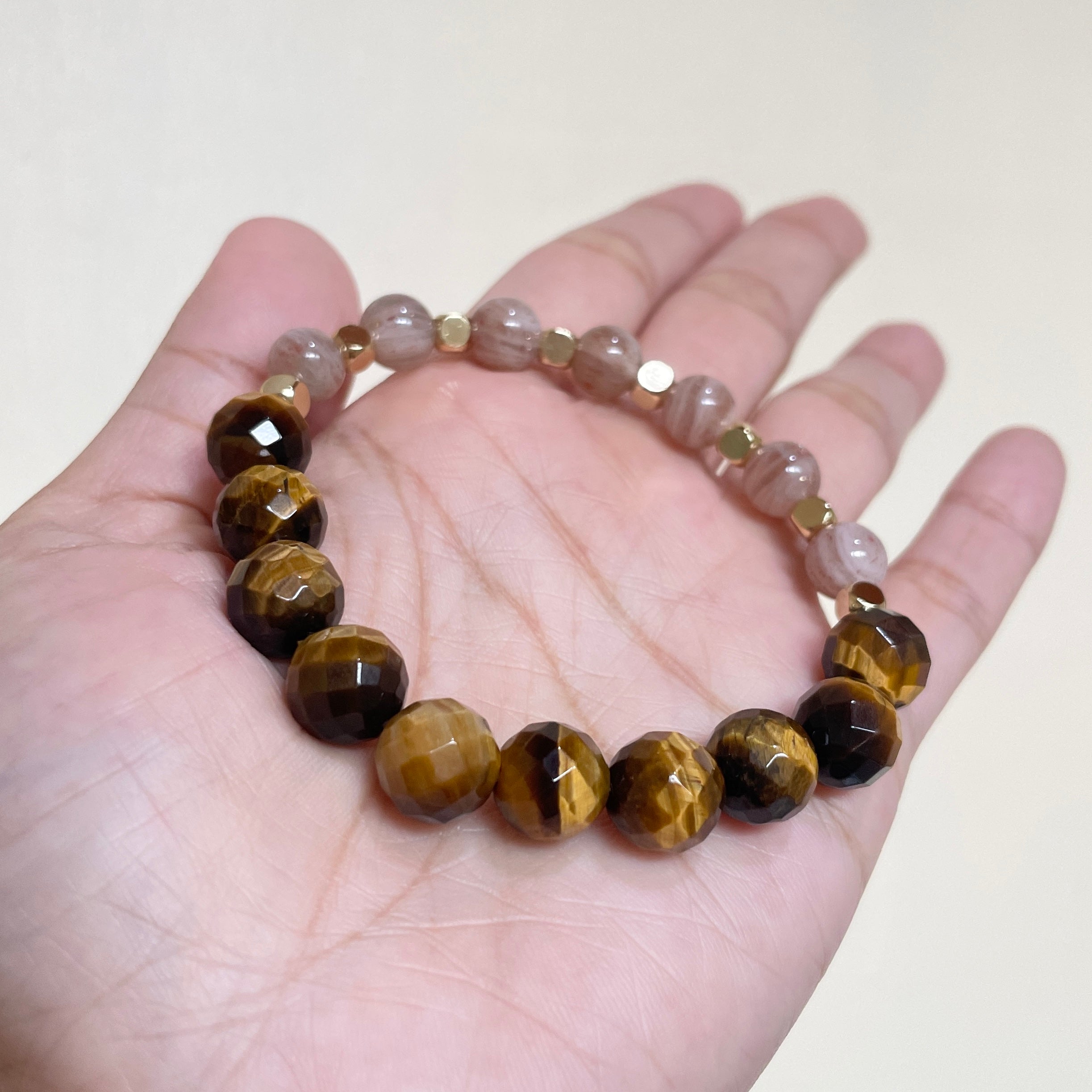 Solar Ember Rhythm Crystal Bracelet