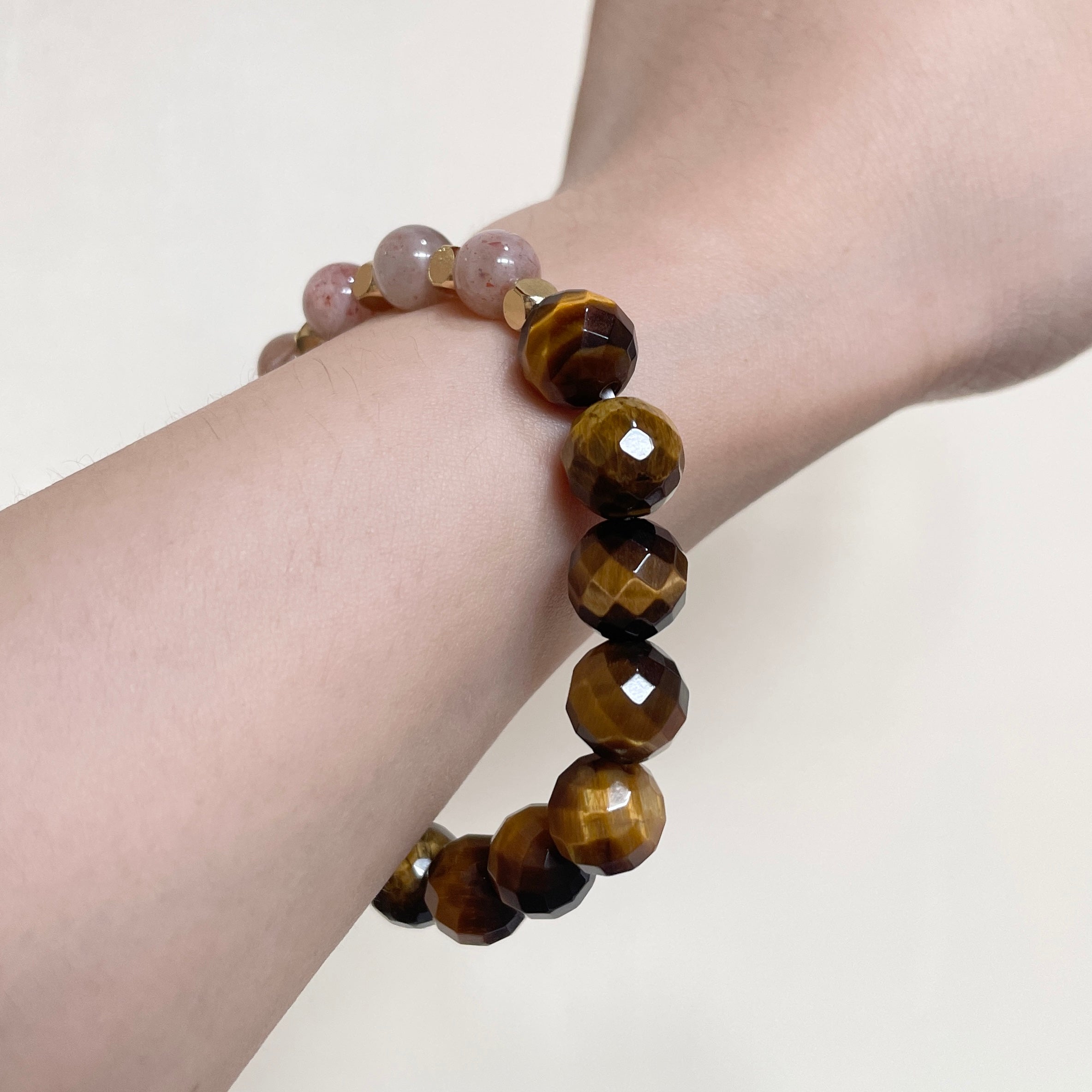 Solar Ember Rhythm Crystal Bracelet