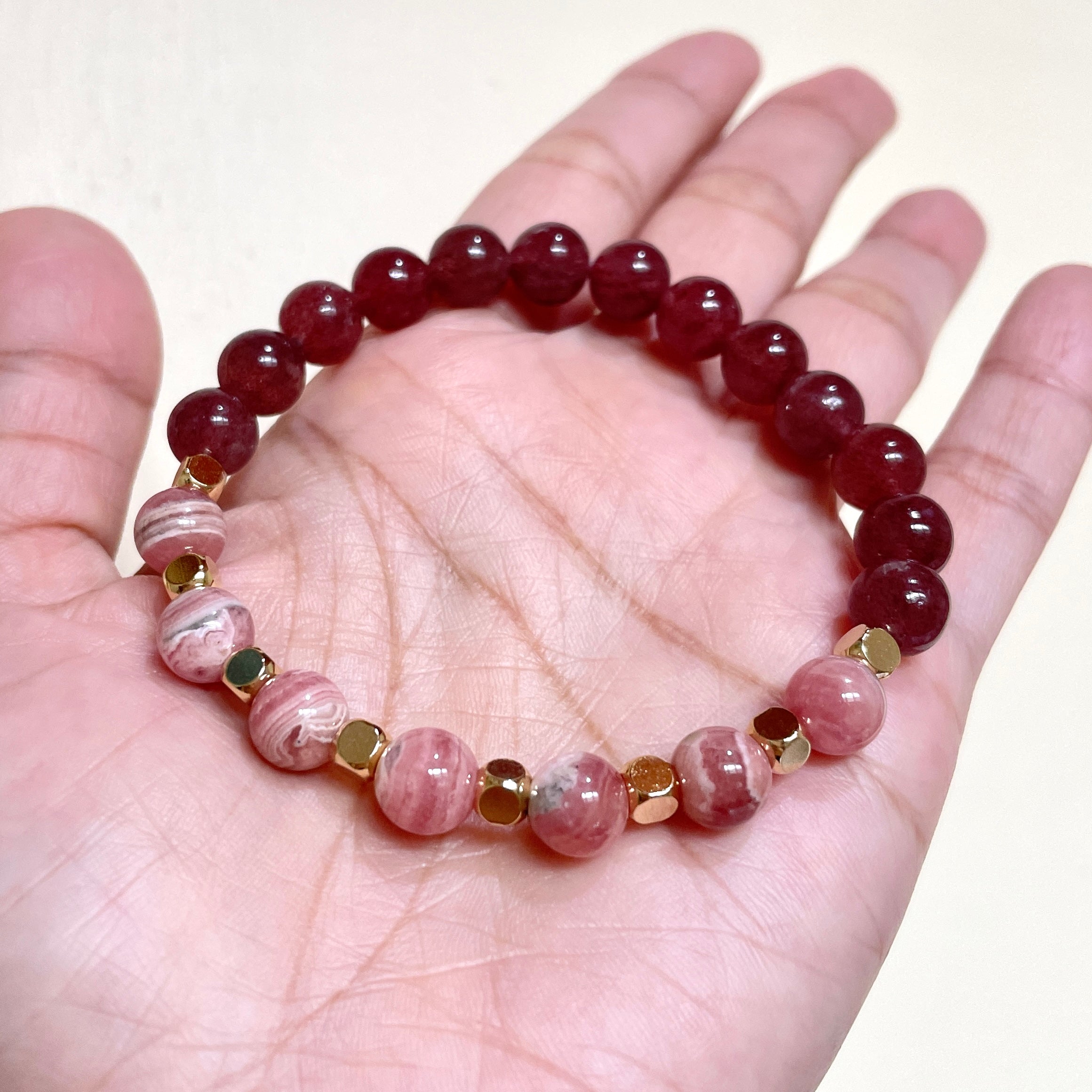 Blush Spectrum Rhythm Crystal Bracelet