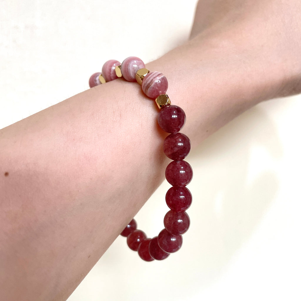 Blush Spectrum Rhythm Crystal Bracelet