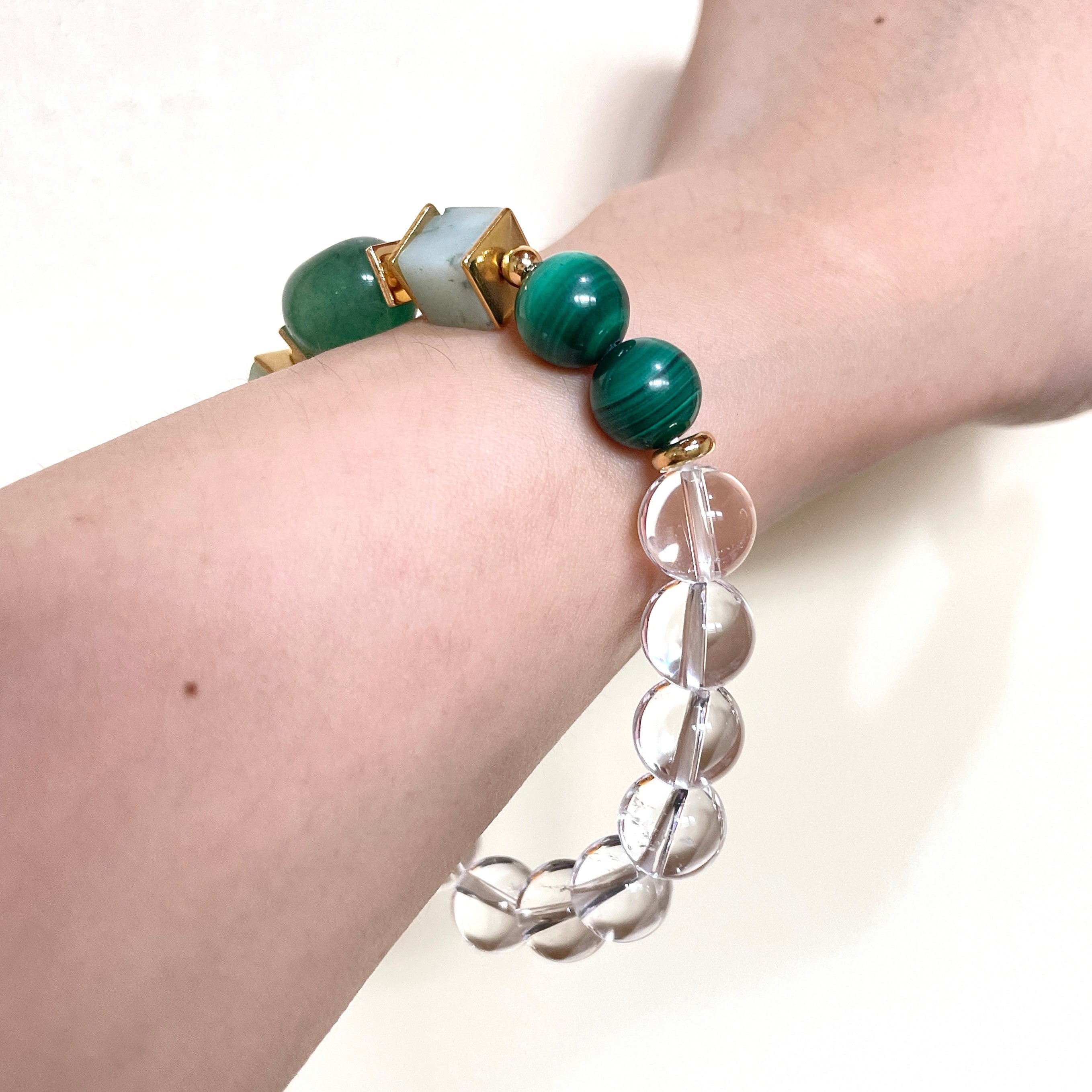 Crystal Verde Structure Crystal Bracelet