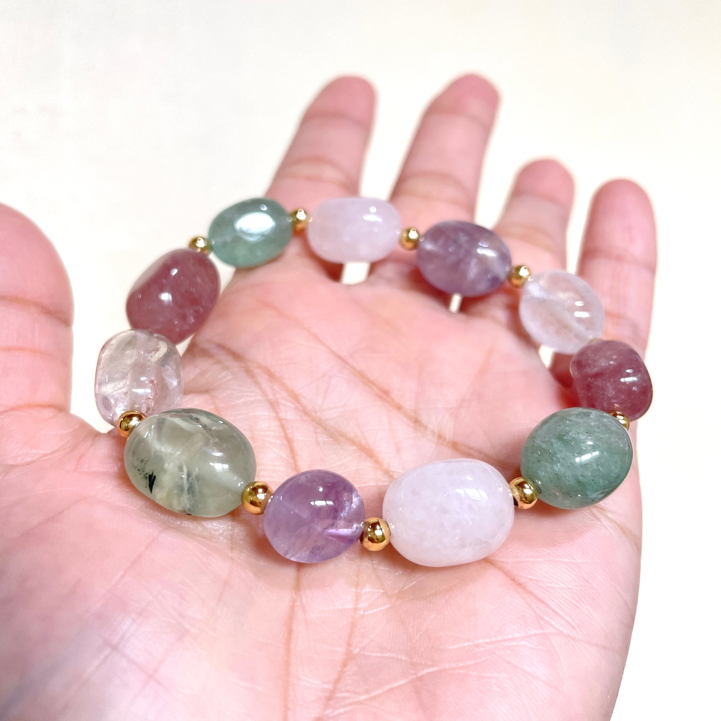 Tumbled Harmony Spectrum Crystal Bracelet