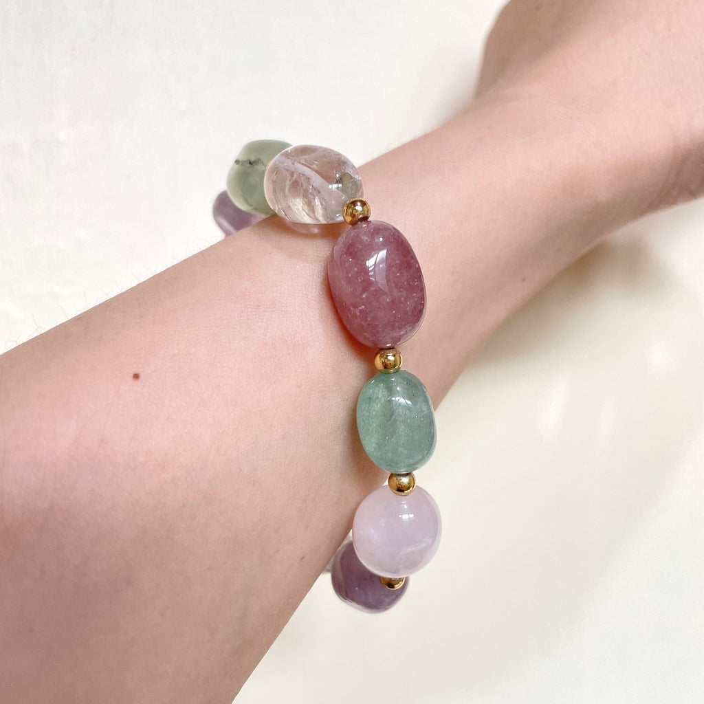 Tumbled Harmony Spectrum Crystal Bracelet