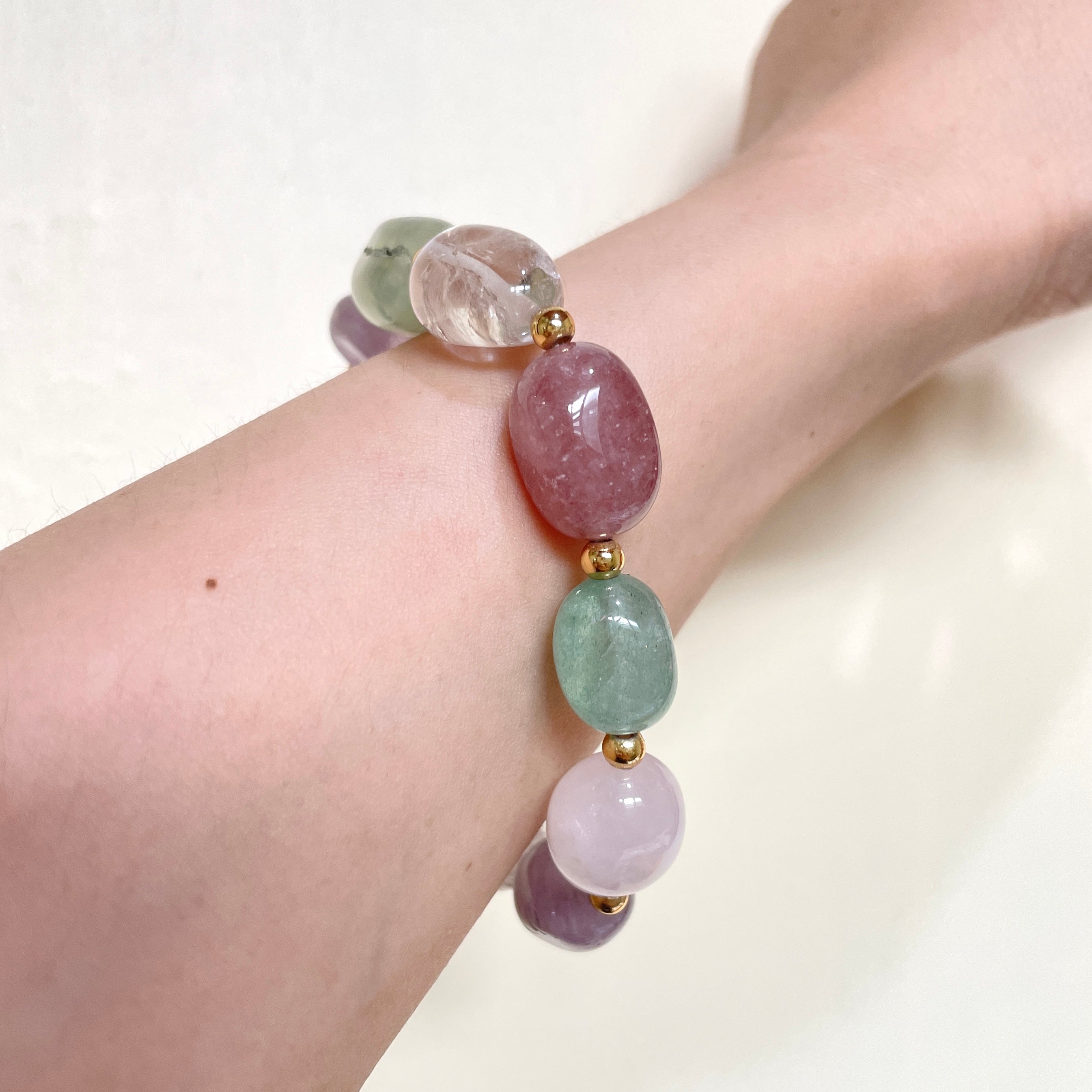 Tumbled Harmony Spectrum Crystal Bracelet