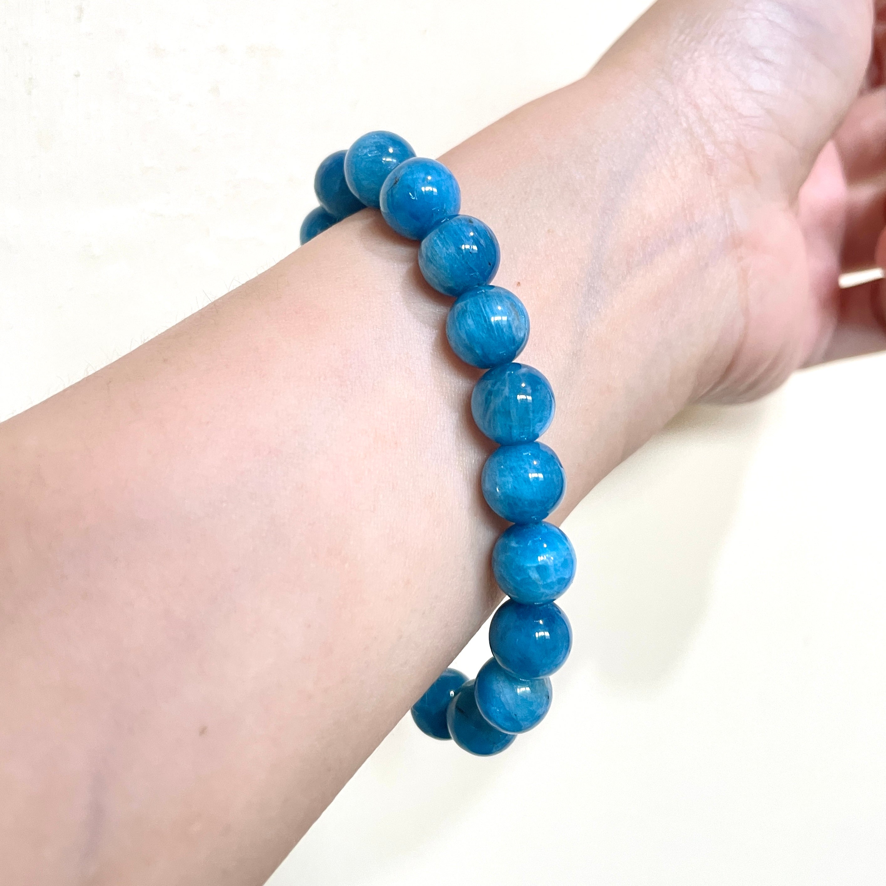 Blue Apatite Crystal Bracelet - Premium