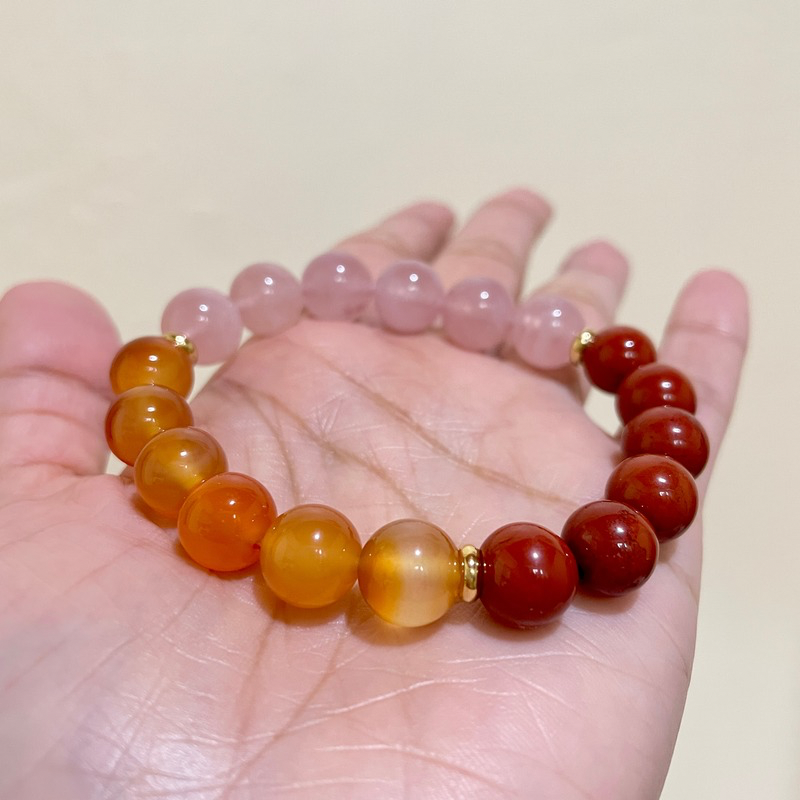 Crimson Blush Harmony Crystal Bracelet