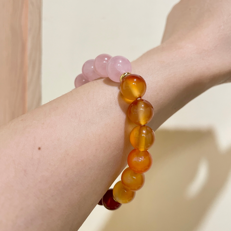 Crimson Blush Harmony Crystal Bracelet