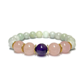Jade Blush Accent Crystal Bracelet